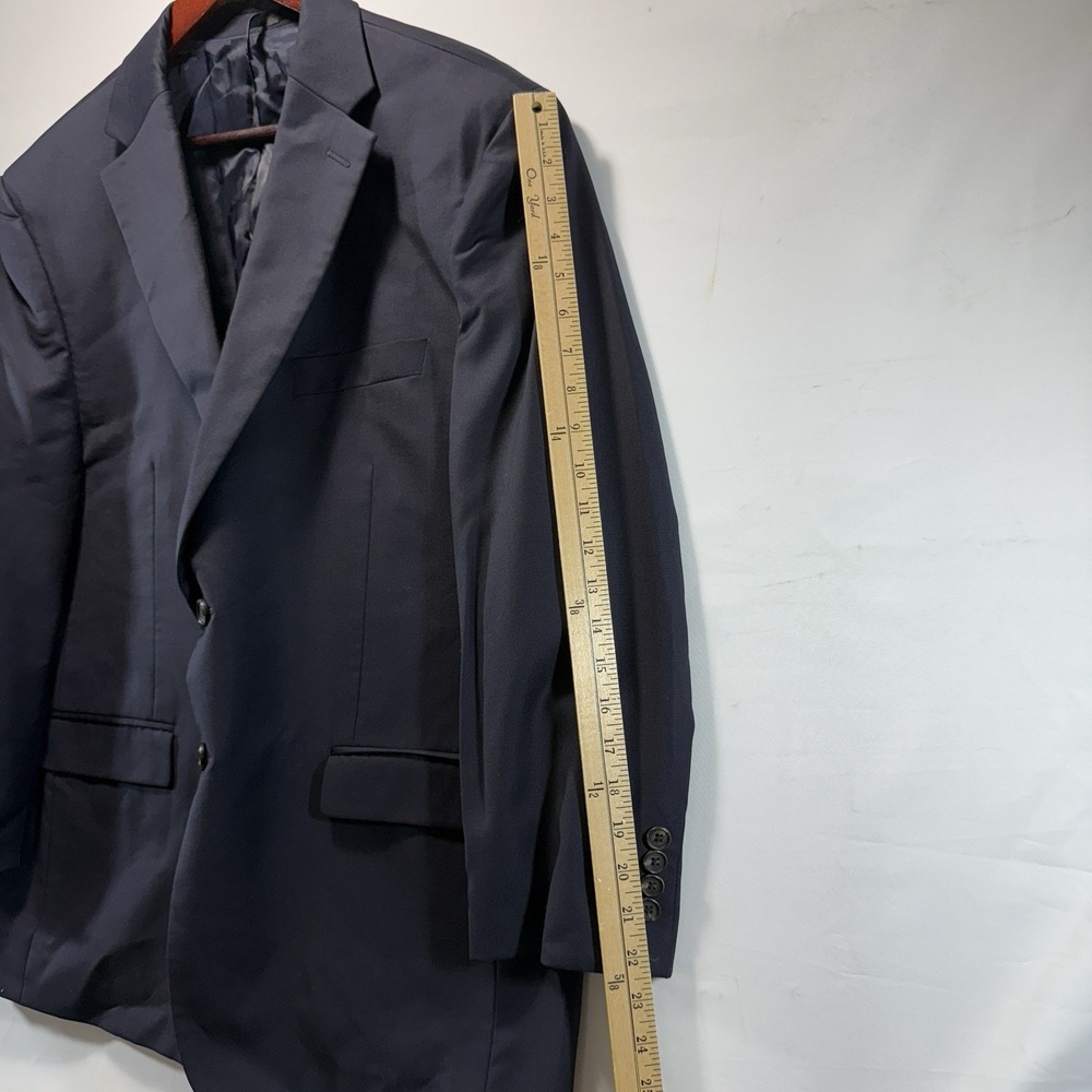 LAUREN Ralph Lauren Blazer Jacket Sport Coat Black Wool MENS SZ 44S - Picture 3 of 15